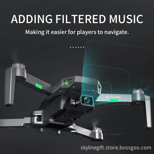 KF105 Drone 4K HD Camera GPS Brushless EIS Anti-Shake Photography Professional Image Transmission Foldable RC Quadcopter